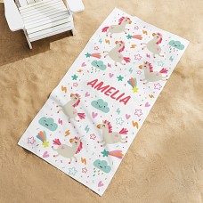 Cosmic Unicorn Beach Towel
