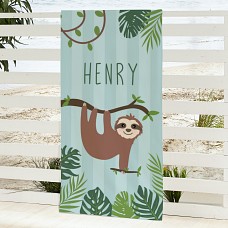 Hanging Around Sloth Beach Towel