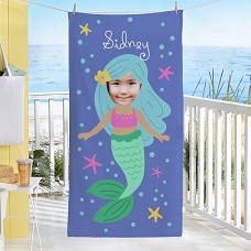 Mermaid Photo Beach Towel